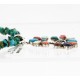 Petit Point Handmade Certified Authentic Zuni .925 Sterling Silver Multicolor and Turquoise Native American Necklace 371046957046