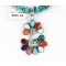 Petit Point Handmade Certified Authentic Zuni .925 Sterling Silver Multicolor and Turquoise Native American Necklace 371046957046