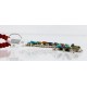 Petit Point Handmade Certified Authentic Zuni .925 Sterling Silver Multicolor Stones and Turquoise Native American Necklace 371058569934
