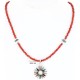 Petit Point Handmade Certified Authentic Zuni .925 Sterling Silver Multicolor Stones and Turquoise Native American Necklace 371068525145