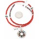 Petit Point Handmade Certified Authentic Zuni .925 Sterling Silver Multicolor Stones and Turquoise Native American Necklace 371068525145