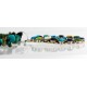 Petit Point Handmade Certified Authentic Zuni .925 Sterling Silver Multicolor Stones and Turquoise Native American Necklace 371073328751