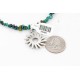 Petit Point Handmade Certified Authentic Zuni .925 Sterling Silver Multicolor Stones and Turquoise Native American Necklace 390824612732