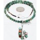Petit Point Handmade Certified Authentic Zuni .925 Sterling Silver Multicolor Stones and Turquoise Native American Necklace 390838317177