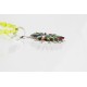Petit Point Handmade Certified Authentic Zuni .925 Sterling Silver MULTICOLOR Stones Native American Necklace 390789094231