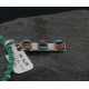 Petit Point Handmade Certified Authentic Zuni .925 Sterling Silver Multicolor Stones Turquoise Native American Necklace 390651280867