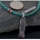 Petit Point Handmade Certified Authentic Zuni .925 Sterling Silver Multicolor Stones Turquoise Native American Necklace 390651280867