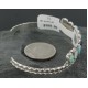 Petit Point Handmade Certified Authentic Zuni .925 Sterling Silver Multicolor Turquoise Native American Bracelet 390729010413
