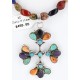 Petit Point Handmade Certified Authentic Zuni .925 Sterling Silver Multicolor Turquoise Native American Necklace 371015158046
