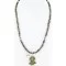 Petit Point Handmade Zuni .925 Sterling Silver Natural Gaspeite Native American Necklace 390805452198