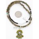 Petit Point Handmade Certified Authentic Zuni .925 Sterling Silver Natural Gaspeite Native American Necklace 390805452198