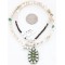 Petit Point Handmade Certified Authentic Zuni .925 Sterling Silver SERAPHINITE and Turquoise Native American Necklace 390789448897