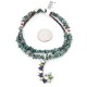Petit Point Handmade Certified Authentic Zuni .925 Sterling Silver Turquoise and Multicolor Stones Native American Necklace 371047412854