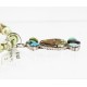 Petit Point Handmade Certified Authentic Zuni .925 Sterling Silver Turquoise Gaspeite Native American Necklace 371046937241