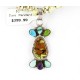 Petit Point Handmade Certified Authentic Zuni .925 Sterling Silver Turquoise Gaspeite Native American Necklace 371046937241