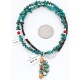 Petit Point Handmade Certified Authentic Zuni .925 Sterling Silver Turquoise Multicolor Stones Native American Necklace 371045479089