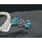 Petit Point Handmade Certified Authentic Zuni .925 Sterling Silver Turquoise Native American Necklace 370838132531