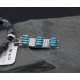 Petit Point Handmade Certified Authentic Zuni .925 Sterling Silver Turquoise Native American Necklace 370881945010