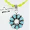 Petit Point Handmade Zuni .925 Sterling Silver Turquoise Native American Necklace 371006137183 Petit Point Handmade Zuni .925 Sterling Silver Turquoise Native American Necklace 371006137183