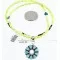 Petit Point Handmade Zuni .925 Sterling Silver Turquoise Native American Necklace 371006137183 Petit Point Handmade Zuni .925 Sterling Silver Turquoise Native American Necklace 371006137183