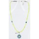 Petit Point Handmade Certified Authentic Zuni .925 Sterling Silver Turquoise Native American Necklace 371006137183