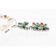 Petit Point Handmade Certified Authentic Zuni .925 Sterling Silver Turquoise Native American Necklace 371028070784