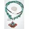 Petit Point Handmade Zuni .925 Sterling Silver Turquoise Native American Necklace 371060435483 Petit Point Handmade Zuni .925 Sterling Silver Turquoise Native American Necklace 371060435483