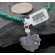 Petit Point Handmade Certified Authentic Zuni .925 Sterling Silver Turquoise Native American Necklace 390627819331