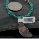 Petit Point Handmade Certified Authentic Zuni .925 Sterling Silver Turquoise Native American Necklace 390643159808