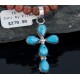 Petit Point Handmade Certified Authentic Zuni .925 Sterling Silver Turquoise Native American Necklace 390654560686