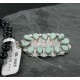 Petit Point Handmade Certified Authentic Zuni .925 Sterling Silver Turquoise Native American Necklace 390667055937