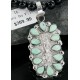 Petit Point Handmade Certified Authentic Zuni .925 Sterling Silver Turquoise Native American Necklace 390667055937
