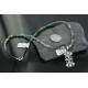 Petit Point Handmade Certified Authentic Zuni .925 Sterling Silver Turquoise Native American Necklace 390669110060