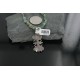 Petit Point Handmade Certified Authentic Zuni .925 Sterling Silver Turquoise Native American Necklace 390669110060