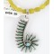 Petit Point Handmade Certified Authentic Zuni .925 Sterling Silver Turquoise Native American Necklace 390805251114