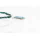 Petit Point Handmade Certified Authentic Zuni .925 Sterling Silver Turquoise Native American Necklace 390810145389