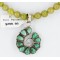 Petit Point Handmade Certified Authentic Zuni .925 Sterling Silver Turquoise Native American Necklace 390839406037