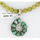 Petit Point Handmade Certified Authentic Zuni .925 Sterling Silver Turquoise Native American Necklace 390839406037