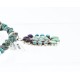 Petit Point Handmade Certified Authentic Zuni .925 Sterling Silver Turquoise Native American Necklace 390842253023