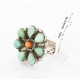 Petit Point Handmade Certified Authentic Zuni .925 Sterling Silver Turquoise Native American Ring  371051877897