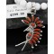 Petit Point Handmade KOKOPELI Certified Authentic Lalio Zuni .925 Sterling Silver Coral Native American Necklace 390743384157
