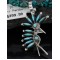 Petit Point Handmade KOKOPELI Certified Authentic Zuni .925 Sterling Silver Native American Necklace 370986805838