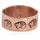 Pure Copper BEAR Handmade Navajo Native American Ring 16995-3