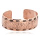 Pure Copper Hammered Navajo Handmade Certified Authentic Native American Bracelet 13042-1 Pure Copper Hammered Navajo Handmade Certified Authentic Native American Bracelet 13042-1