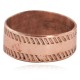 Pure Copper Handmade Certified Authentic Navajo Native American Ring  16995-1