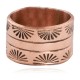 Pure Copper Handmade Certified Authentic Navajo Native American Ring  16996-2