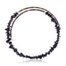 Purple Goldstone Navajo Native American Adjustable Choker Wrap Necklace 25562
