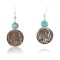 Rare $200 Vintage Style OLD INDIAN HEADCertified Authentic Navajo .925 Sterling Silver Hooks Native American Earrings 390684340359