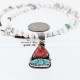 Handmade Certified Authentic Navajo .925 Sterling Silver Natural Spiny Oyster and Turquoise Native American Necklace 370998845768