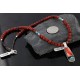 Handmade Certified Authentic Navajo .925 Sterling Silver Natural Spiny Oyster and Turquoise Native American Necklace 390747380878